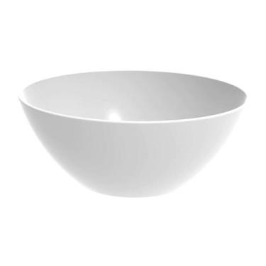 Imagem de Tigela Pequena Branca Crippa Travessa Redonda 2,3L Servir Salada Sobre