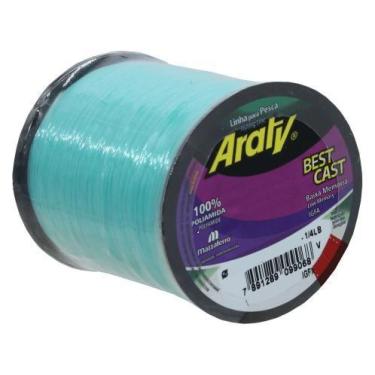 Imagem de Linha Pesca Araty Best Cast Monofilamento 0,30mm 1238 Metros, Verde