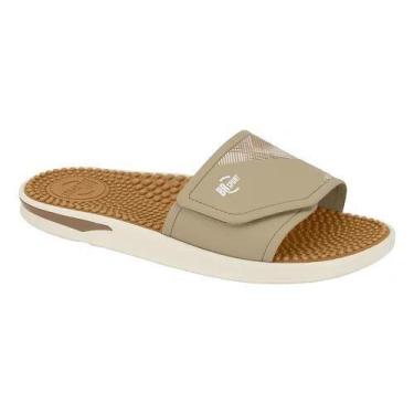 Imagem de Chinelo Slide Masculino Br Sports 2254.128 Sola Massageadora, Areia, 4