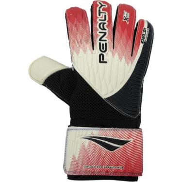 Imagem de Luva Goleiro Adulto Esportiva Campo Jogo Treino X-Grip Plus-Strap Pena