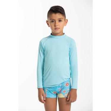 Imagem de Kit Camiseta de Proteção Solar e Sunga Savana - Cor De Cacau, 12, Sava