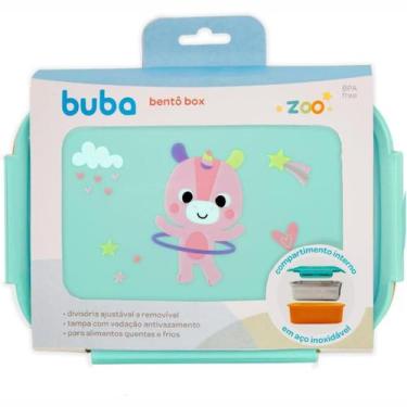 Imagem de Bento Box Infantil com Divisoria Lancheira Escolar Marmita - Buba, Uni