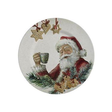 Imagem de Conjunto com 6 Pratos de Sobremesa Gingerbread Natal Ø21cm - Alleanza 