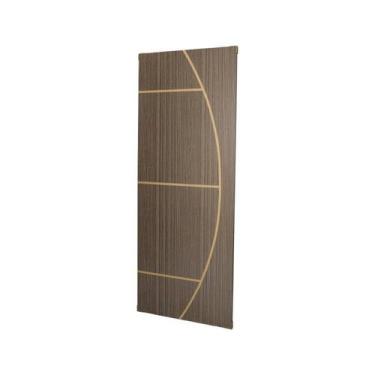 Imagem de Kit com 4 Folhas de Porta Madeira Decorada 210x80cm Espessura 3,5cm Ga