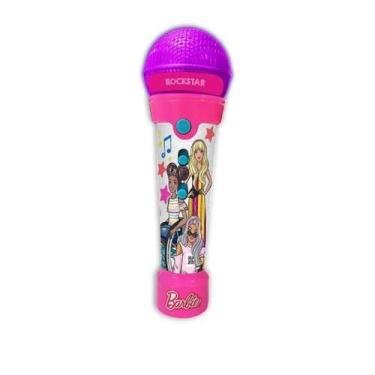 Imagem de Microfone Rockstar Barbie C/ MP3 Player F00200 - Fun