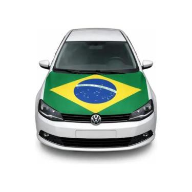 Imagem de Bandeira Do Brasil Para Capô De Carro 100x150cm Copa Mundo - Evolution