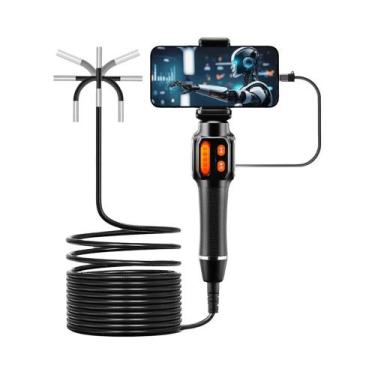Imagem de Câmera Endoscópica HD Rotativa 360 Graus Com Lente De 6mm, Boroscópio 