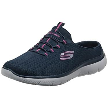 Imagem de Skechers Women's Summits - Swift Step Sneaker Mule, Navy/Hot Pink, 8