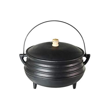 Imagem de Panela Tripé Nº 7 Ferro Fundido Tampa Ferro Santana 5 Lt