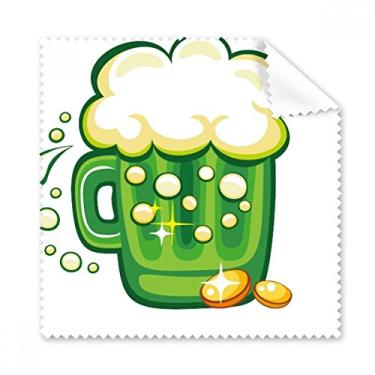 Imagem de Four Leaf Clover Beer Ireland St.Patrick's Day Pano de limpeza para tela de telefone, 5 peças