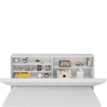 Imagem de Cabeceira box Queen 1,58 Isis Branco Com Capitonê 08