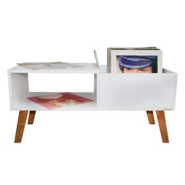 Imagem de Nicho Estante Para Toca Discos e Para Discos de Vinil Retrô