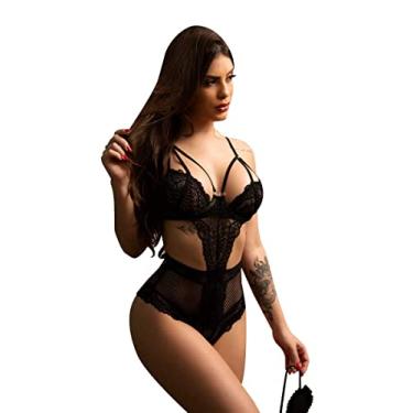 Imagem de Fantasia Sexy Body Renda Supremo Sensual Deusa da Noite Lingerie (GG)