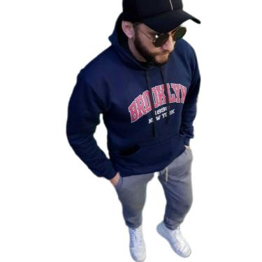 Imagem de Moletom Brooklyn Blusa Frio Casaco Agasalho Blusão Unissex