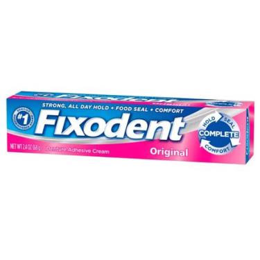 Imagem de Creme Fixador de Próteses Dentárias Fixodent Original 68g Fixodent