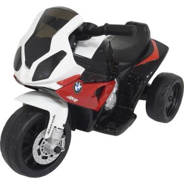 Imagem de Mini Moto Elétrica Triciclo Criança Infantil Bateria 6V Bmw S1000 Rr L