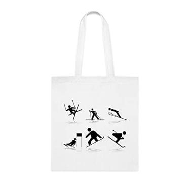 Imagem de Sacola esportiva, sacola de esportes de neve, presente esportivo, bolsa de ombro esportiva, bolsas esportivas reutilizáveis, ideia de presente de cesta de natal de aniversário, presente