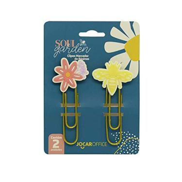 Imagem de Clipes Soul Garden Abelha 7,5cm Blister Com 2 Und Jocar Office