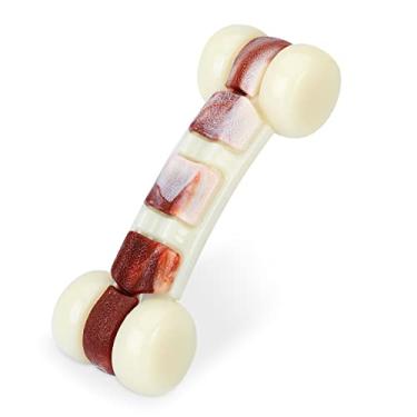 Imagem de Tikaton Brinquedo de mastigar durável para cães Hammerbone para mastigadores agressivos, brinquedo de cachorro com sabor de carne, médio