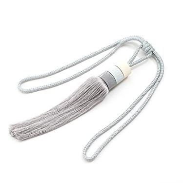 Imagem de Suportes de cortina Bola pendurada com borla Bola pendurada com cortina de vento minimalista acessórios de gravatas, T11,4 pcs