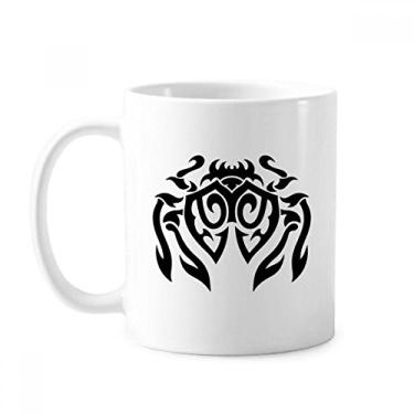 Imagem de Caneca de cerâmica com estampa de inseto de aranha e cerâmica para café e porcelana