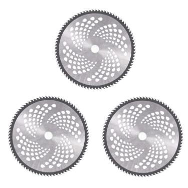 Imagem de Kit 3 Discos Para Roçadeira Com 80 Dentes Conjunto Completo