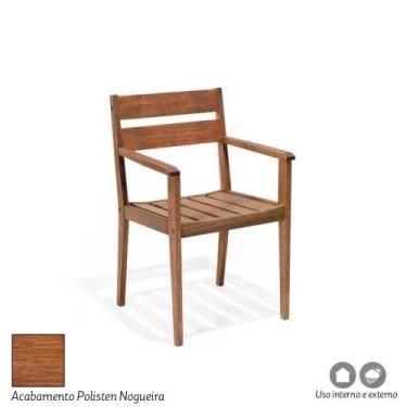 Imagem de Cadeira Com Braços Em Madeira Maciça Verona Mestra - Mestra Móveis