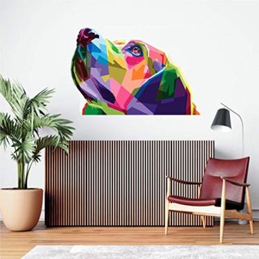 Imagem de Adesivo De Parede Labrador color pet tamanho 50cmx70cm