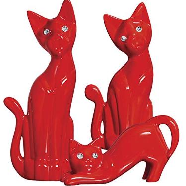 Imagem de Trio De Gatos G, Peq E Agachado Ceramicas Pegorin Pimenta