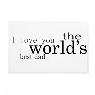Imagem de DIYthinker Love World's Best Dad Festival tapete antiderrapante para porta de banheiro