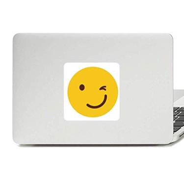 Imagem de Blink Smile Yellow Happy Illustration Pattern Decalque Vinil Paster Laptop Adesivo Decoração PC