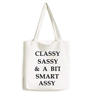 Imagem de Bolsa de lona elegante Sassy Bit Smart Assy Design bolsa de compras casual bolsa de mão