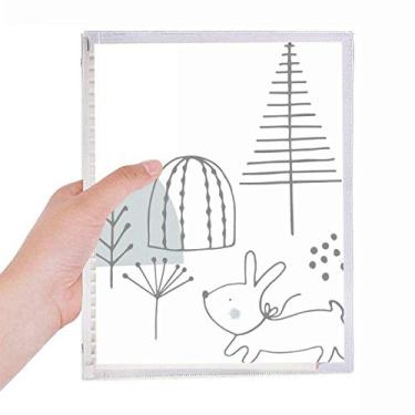 Imagem de Caderno com desenho de filhotes de filhotes em folha solta diário recarregável de papelaria