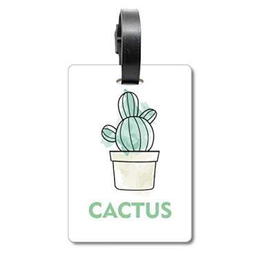 Imagem de Aquarela Cacto, Suculentas, Vaso, Planta, Suculentas, Bagagem, Cartão, Scutcheon