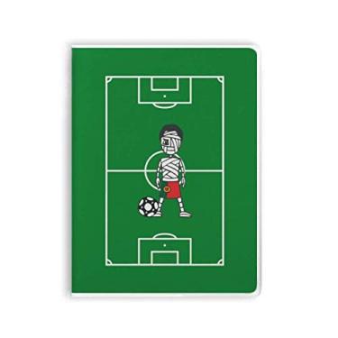 Imagem de Diário de capa macia com desenho de mamãe e jogador de futebol português