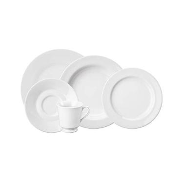 Imagem de Serviço de Jantar e Chá 30 peças em Porcelana, Modelo Itamaraty, Branco, Porcelana Schmidt