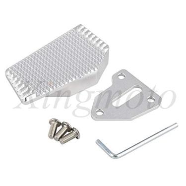 Imagem de NBX- Substituição de pedal de freio CNC com ponta de alavanca, pastilha ampliadora para compatível com Ducati 696 796 795 M1100 Prata