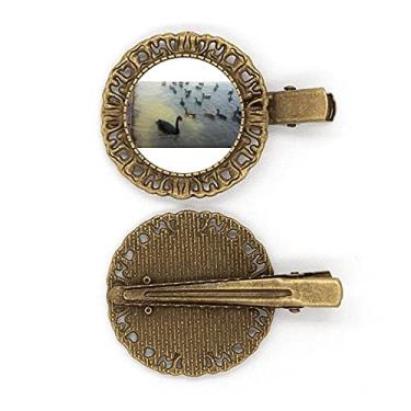 Imagem de Swan Go Away Art Deco Presente, Fashion Hairpin Headdress Broche Clipe de Cabelo Presilha
