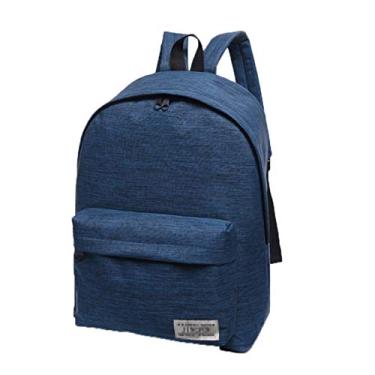 Imagem de SOUGAO Mochila escolar casual unissex para viagens ao ar livre, Azul, 30*40*16cm, Acolchoado