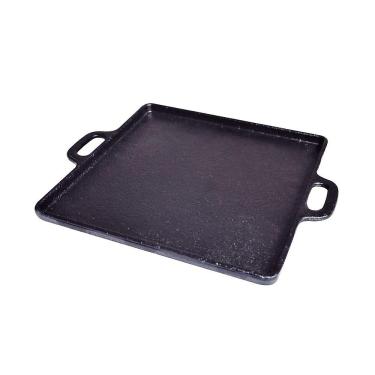 Imagem de Bifeteira De Ferro Fundido Lisa Quadrada Alça Ferro 30X30Cm