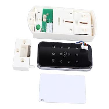 Imagem de Fechadura de Porta Inteligente, Aparência Elegante, Longa Durabilidade, Liga de Zinco, Fácil Instalação, Baixo Consumo de Energia, Impressão Digital, Aparência de Porta, Segurança para portas. (Senha de toque (IC Card))