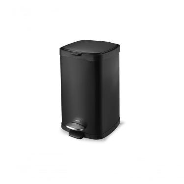 Imagem de Lixeira Aço Carbono Pedal Balde Frame 12l Brinox Preto Brinox