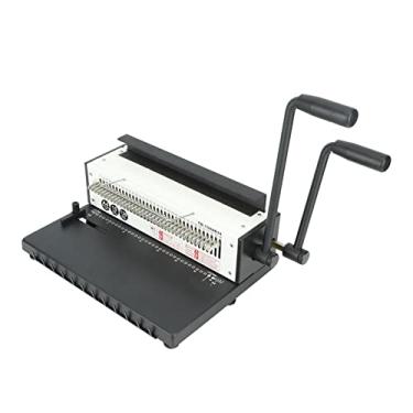 Imagem de Máquina de encadernação 3:1 Pitch Coil Punch Binding Machine 2 bobinas 3mm 5mm 7mm Margem para papel (furo quadrado)