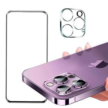 Imagem de Película Ceramica 5D Compatível com iPhone 15 Pro Max + Película Lente Câmera