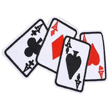 Imagem de Remendo de Roupas Poker Ace Em Ferro Em Apliques, Adesivo de Tecido para Camisetas DIY para Reparo, Decoração, Design de Boa Sorte