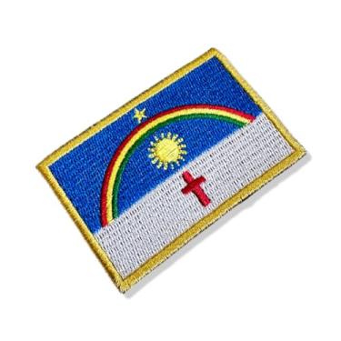 Imagem de BE0420-001 Bandeira Pernambuco Patch Bordado 7,5×5,0cm (D) Matriz Para Bordar)