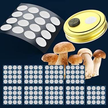 Imagem de ZHANXUBIO Adesivo de filtro de membrana 20 mm 0,2 um disco de filtro aderente forte para cultivo de cogumelos (20 mm, 160 peças)