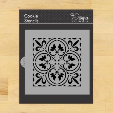 Imagem de Estêncil de azulejos de rolagem CM131 da Designer Stencils