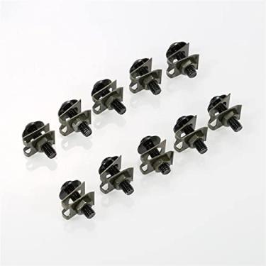 Imagem de Porca de roda parafusos de carroçaria parafusos de porca prendedor porca parafusos de substituição automática acessórios peças M6 6 mm Sportbike carenagem corpo kit parafuso tampas de porca de roda