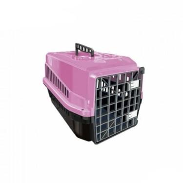 Imagem de Mecpet Caixa Transporte Mec N.3 para Cães, Preto/Rosa